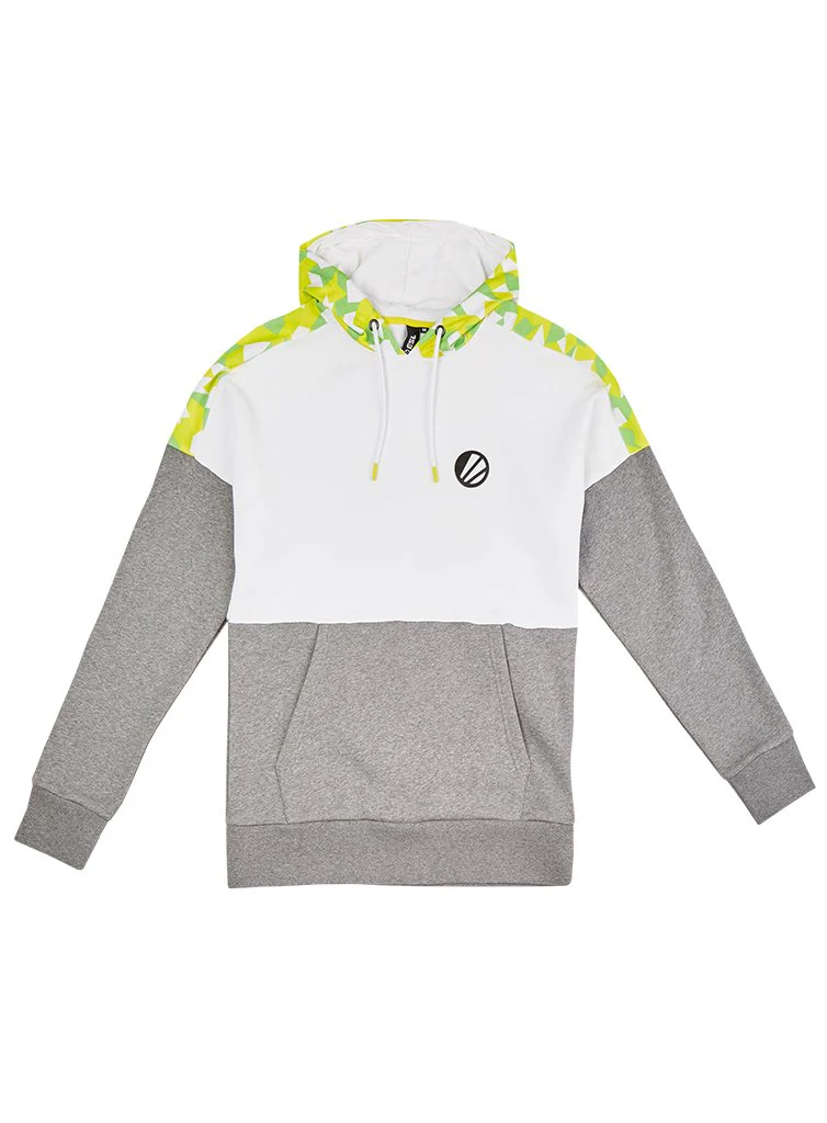 ESL Classic Pullover Hoodie Colorblock White/Grey - Image 10