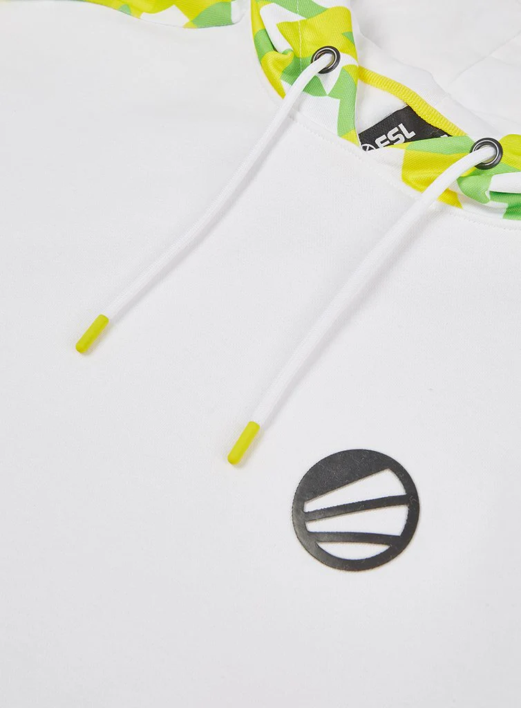 ESL Classic Pullover Hoodie Colorblock White/Grey - Image 4