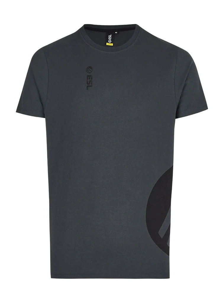 ESL Monochrome Wrap Around Short Sleeve T-Shirt Black - Image 5