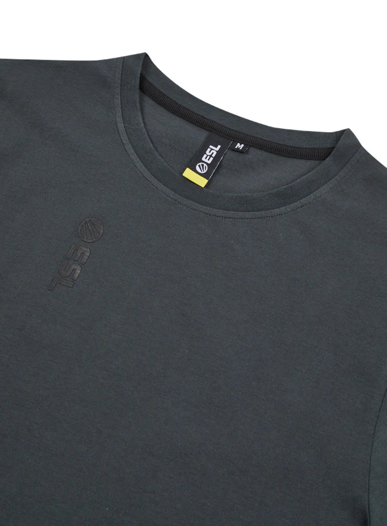 ESL Monochrome Wrap Around Short Sleeve T-Shirt Black - Image 8