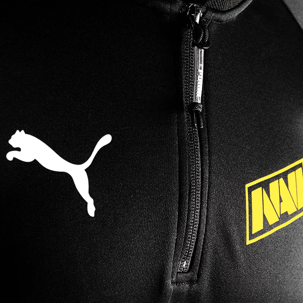NAVI Half Zip Hoodie Emblem Black - Image 5